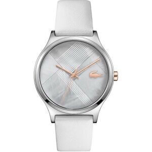 LACOSTE Leather Watch, 2001146, Grey